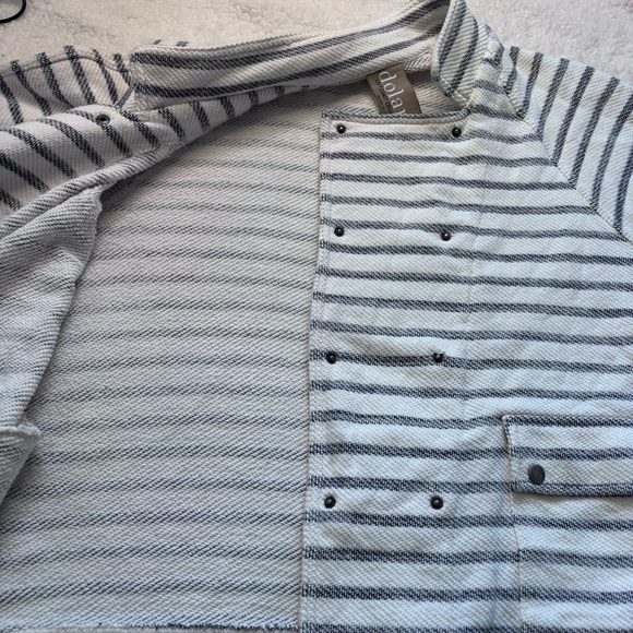 Anthropologie Dolan Left Coast nautical striped knit sweater jacket size Large - Picture 11 of 11